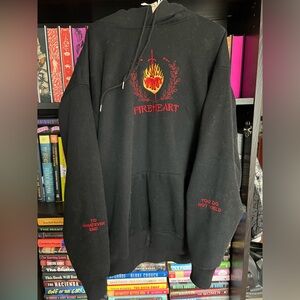 Throne of Glass Fireheart Aelin Embroidered Hooded Sweatshirt - Size XL